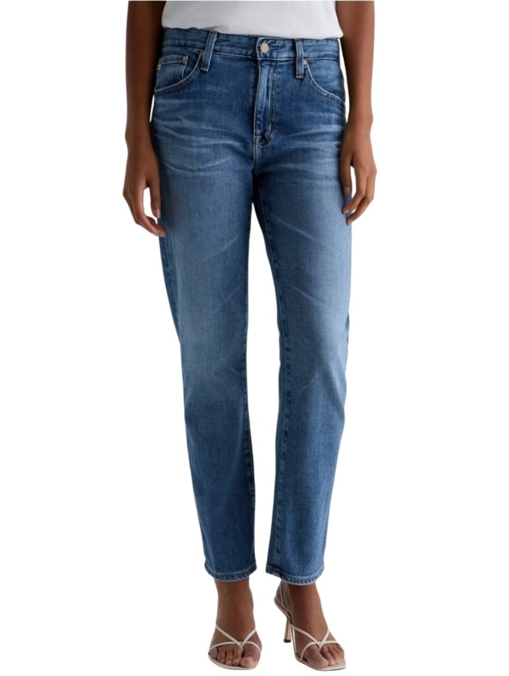 AG Adriano Goldschmied Ex-Boyfriend Slouchy Slim Mid-rise Jean Stretch Denim 26